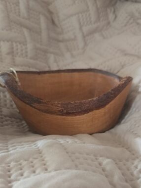 Arte Legno Handcrafted Natural Wood Bark Bowl - Rustic Brown